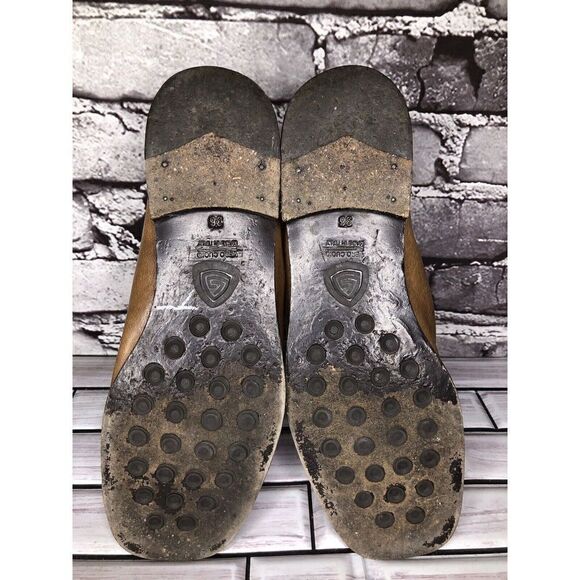 AGL Brown Leather Casual Back Zip Booties Ankle Boots Shoes Women Sz 36EU/6M US - Picture 13 of 16